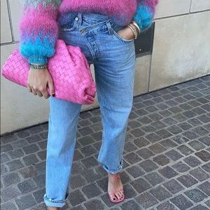 AGOLDE Criss Cross Super High Waist Oversize Jeans